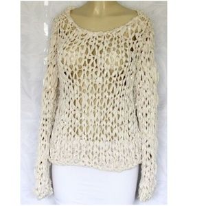 Foley+Corinna Top Blouse Long Sleeve XS Cream Beig